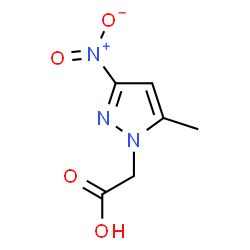 ChemSpider 2D Image | (5-Methyl-3-nitro-pyrazol-1-yl)-acetic acid | C6H7N3O4