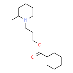 ChemSpider 2D Image | 3-(2-Methyl-1-piperidinyl)propyl cyclohexanecarboxylate | C16H29NO2