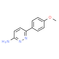 ChemSpider 2D Image | 6-(4-Methoxyphenyl)pyridazin-3-amin | C11H11N3O