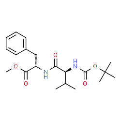 ChemSpider 2D Image | Methyl N-{[(2-methyl-2-propanyl)oxy]carbonyl}-L-valyl-L-phenylalaninate | C20H30N2O5