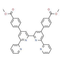 ChemSpider 2D Image | Dimethyl 4,4'-(2,2':6',2'':6'',2'''-quaterpyridine-4',4''-diyl)dibenzoate | C36H26N4O4