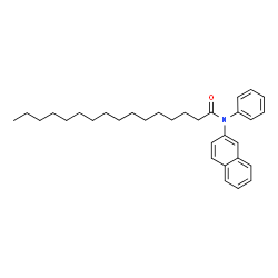 ChemSpider 2D Image | N-(2-Naphthyl)-N-phenylhexadecanamide | C32H43NO