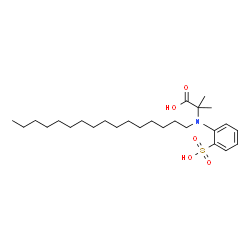ChemSpider 2D Image | N-Hexadecyl-2-methyl-N-(2-sulfophenyl)alanine | C26H45NO5S