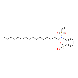 ChemSpider 2D Image | 2-[Hexadecyl(vinylsulfonyl)amino]benzenesulfonic acid | C24H41NO5S2