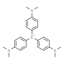 ChemSpider 2D Image | Tris[4-(dimethylamino)phenyl]methanide | C25H30N3