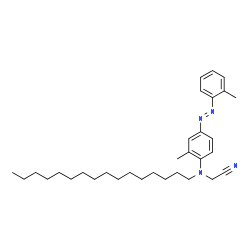 ChemSpider 2D Image | (Hexadecyl{2-methyl-4-[(E)-(2-methylphenyl)diazenyl]phenyl}amino)acetonitrile | C32H48N4