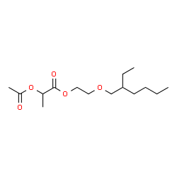 ChemSpider 2D Image | 2-[(2-Ethylhexyl)oxy]ethyl 2-acetoxypropanoate | C15H28O5