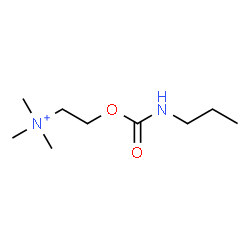 ChemSpider 2D Image | N,N,N-Trimethyl-2-[(propylcarbamoyl)oxy]ethanaminium | C9H21N2O2