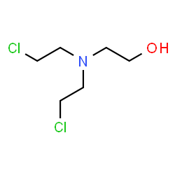 ChemSpider 2D Image | 2-[Bis(2-chloroethyl)amino]ethanol | C6H13Cl2NO