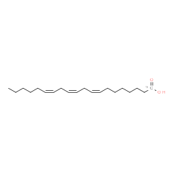 ChemSpider 2D Image | (8Z,11Z,14Z)-(1-~13~C)-8,11,14-Icosatrienoic acid | C1913CH34O2