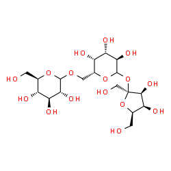 ChemSpider 2D Image | beta-D-Tagatofuranosyl D-glucopyranosyl-(1->6)-D-galactopyranoside | C18H32O16