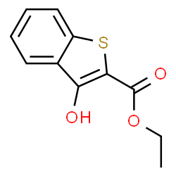ChemSpider 2D Image | Ethyl 3-hydroxy-1-benzothiophene-2-carboxylate | C11H10O3S