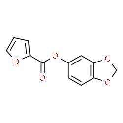 ChemSpider 2D Image | 1,3-Benzodioxol-5-yl 2-furoate | C12H8O5