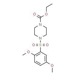 ChemSpider 2D Image | Ethyl 4-[(2,5-dimethoxyphenyl)sulfonyl]-1-piperazinecarboxylate | C15H22N2O6S