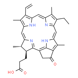 ChemSpider 2D Image | pyropheophorbide a | C33H34N4O3