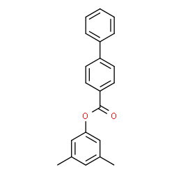 ChemSpider 2D Image | 3,5-Dimethylphenyl 4-biphenylcarboxylate | C21H18O2
