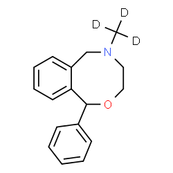 ChemSpider 2D Image | 5-(~2~H_3_)Methyl-1-phenyl-3,4,5,6-tetrahydro-1H-2,5-benzoxazocine | C17H16D3NO