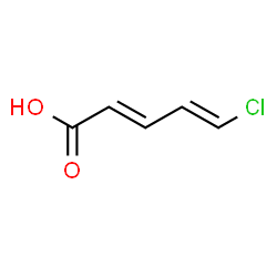 ChemSpider 2D Image | (2E,4E)-5-Chloro-2,4-pentadienoic acid | C5H5ClO2