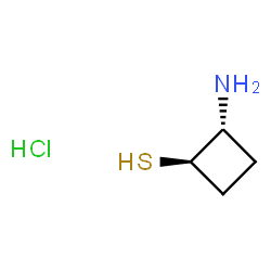 ChemSpider 2D Image | (1R,2R)-2-Aminocyclobutanethiol hydrochloride (1:1) | C4H10ClNS