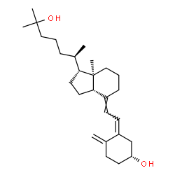 ChemSpider 2D Image | (3R,5Z,7E)-9,10-Secocholesta-5,7,10-triene-3,25-diol | C27H44O2