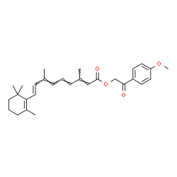 ChemSpider 2D Image | O~15~-[2-(4-Methoxyphenyl)-2-oxoethyl]retinoic acid | C29H36O4