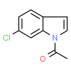 ChemSpider 2D Image | 1-(6-Chloro-1H-indol-1-yl)ethanone | C10H8ClNO