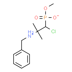 ChemSpider 2D Image | Methyl hydrogen [2-(benzylamino)-1-chloro-2-methylpropyl]phosphonate | C12H19ClNO3P