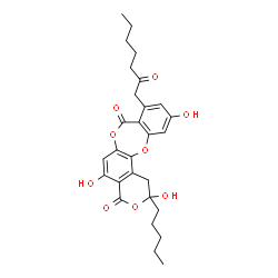 ChemSpider 2D Image | Alectoronic acid | C28H32O9