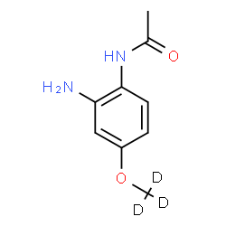 ChemSpider 2D Image | Acetamide, N-[2-amino-4-(methoxy-d3)phenyl]- | C9H9D3N2O2