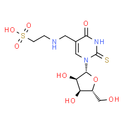ChemSpider 2D Image | 5-Taurinomethyl-2-thiouridine | C12H19N3O8S2
