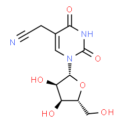 ChemSpider 2D Image | 5-(Cyanomethyl)uridine | C11H13N3O6