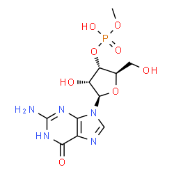 ChemSpider 2D Image | 3'-O-[Hydroxy(methoxy)phosphoryl]guanosine | C11H16N5O8P