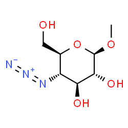 ChemSpider 2D Image | Methyl 4-azido-4-deoxy-Î²-D-glucopyranoside | C7H13N3O5