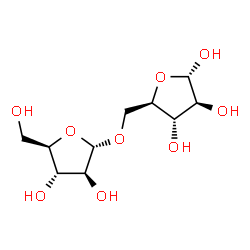 ChemSpider 2D Image | 5-O-alpha-D-Arabinofuranosyl-alpha-D-arabinofuranose | C10H18O9