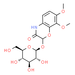 ChemSpider 2D Image | 2-(Î²-D-Glucopyranosyloxy)-7,8-dimethoxy-2H-1,4-benzoxazin-3(4H)-one | C16H21NO10