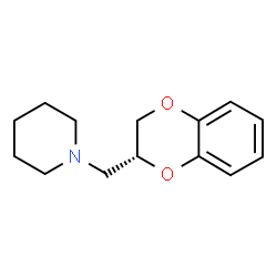 ChemSpider 2D Image | 1-[(2R)-2,3-Dihydro-1,4-benzodioxin-2-ylmethyl]piperidine | C14H19NO2