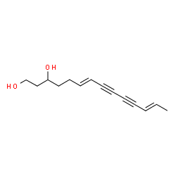 ChemSpider 2D Image | (6E,12E)-6,12-Tetradecadiene-8,10-diyne-1,3-diol | C14H18O2
