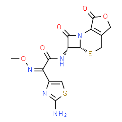 ChemSpider 2D Image | DEACETYLCEFOTAXIME LACTONE | C14H13N5O5S2