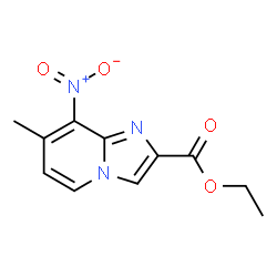 ChemSpider 2D Image | Ethyl 7-methyl-8-nitroimidazo[1,2-a]pyridine-2-carboxylate | C11H11N3O4