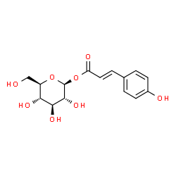 ChemSpider 2D Image | 1-O-(4-coumaroyl)-beta-D-glucose | C15H18O8