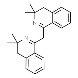 ChemSpider 2D Image | 1,1'-Methylenebis(3,3-dimethyl-3,4-dihydroisoquinoline) | C23H26N2