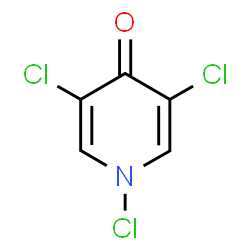 ChemSpider 2D Image | 1,3,5-Trichloro-4(1H)-pyridinone | C5H2Cl3NO