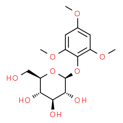 ChemSpider 2D Image | 2,4,6-Trimethoxyphenyl beta-D-glucopyranoside | C15H22O9
