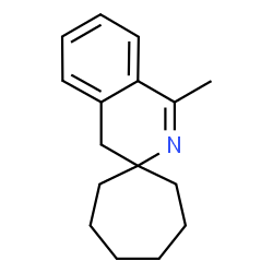 ChemSpider 2D Image | 1'-methyl-4'H-spiro[cycloheptane-1,3'-isoquinoline] | C16H21N