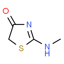ChemSpider 2D Image | 2-(Methylamino)thiazol-4(5H)-one | C4H6N2OS