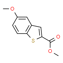 ChemSpider 2D Image | Methyl 5-methoxy-1-benzothiophene-2-carboxylate | C11H10O3S
