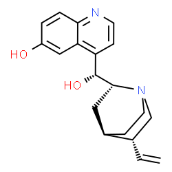 ChemSpider 2D Image | (4beta,9R)-Cinchonan-6',9-diol | C19H22N2O2