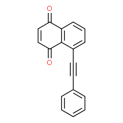 ChemSpider 2D Image | 5-(Phenylethynyl)-1,4-naphthoquinone | C18H10O2