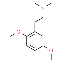 ChemSpider 2D Image | 2-(2,5-Dimethoxyphenyl)-N,N-dimethylethanamine | C12H19NO2