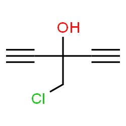 ChemSpider 2D Image | 3-(Chloromethyl)-1,4-pentadiyn-3-ol | C6H5ClO